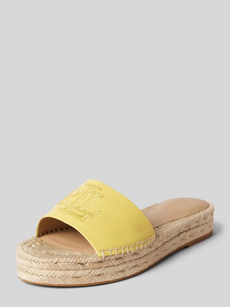 Lauren Ralph Lauren Espadrilles in gevlochten look, model 'POLLY' in geel