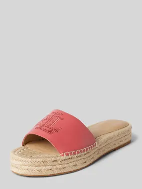 Lauren Ralph Lauren Espadrilles in gevlochten look, model 'POLLY' in oudroze