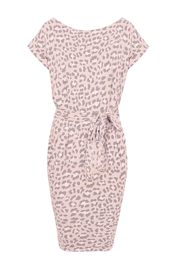 Leopard Jurk Roze