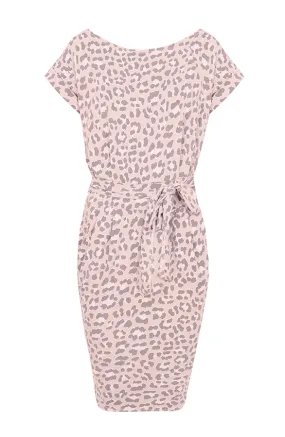 Leopard Jurk Roze