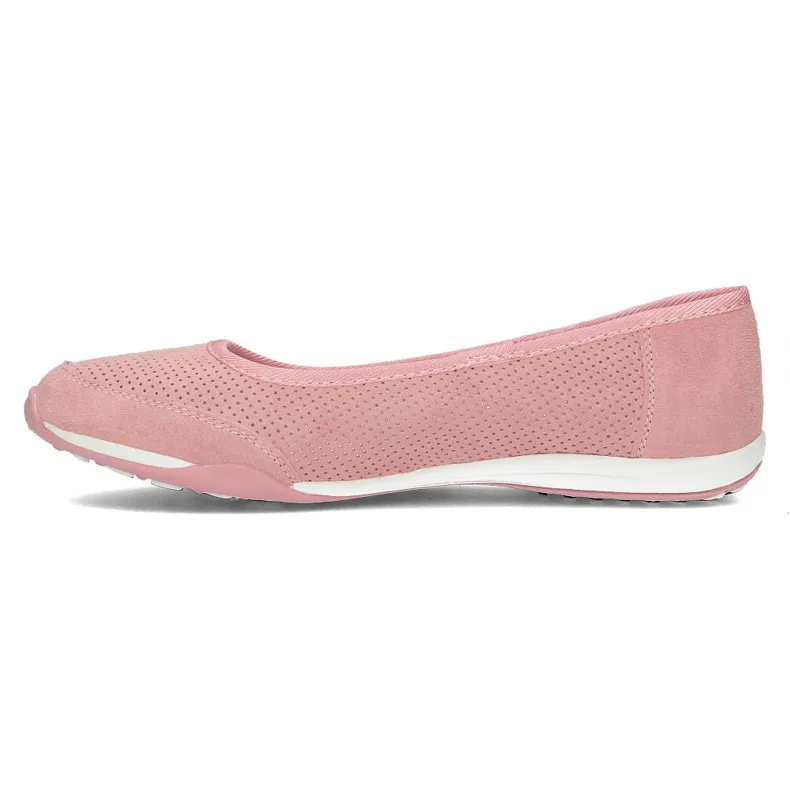 Leren schoenen Filippo DP143 / 22 Pi roze
