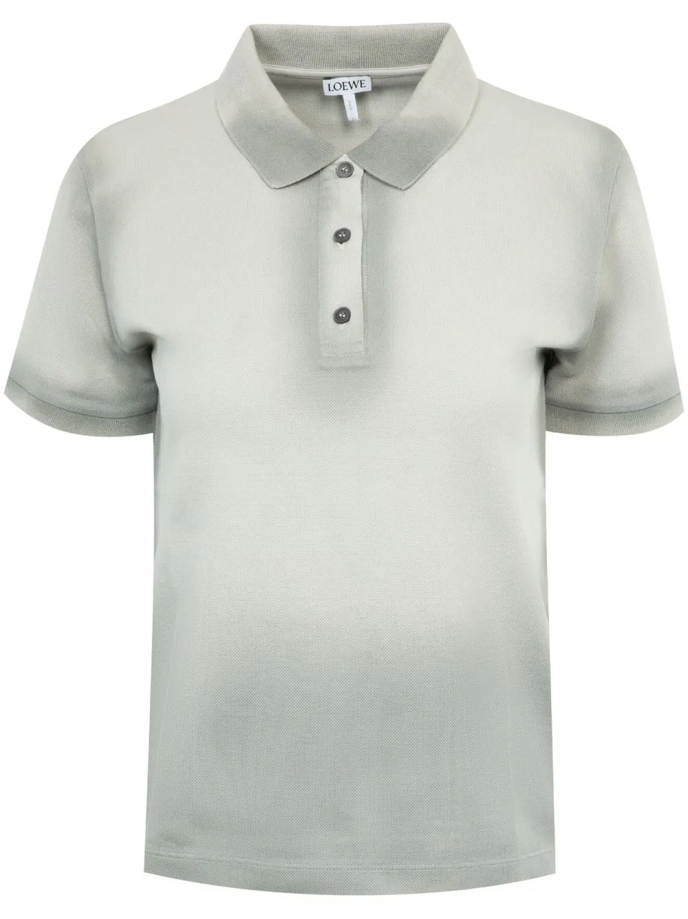 LOEWE POLOSHIRT MET VERVAAGDEFFECT GRIJS