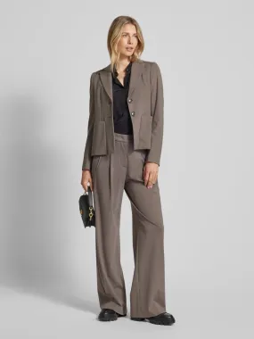 Luisa Cerano Blazer met reverskraag in taupe