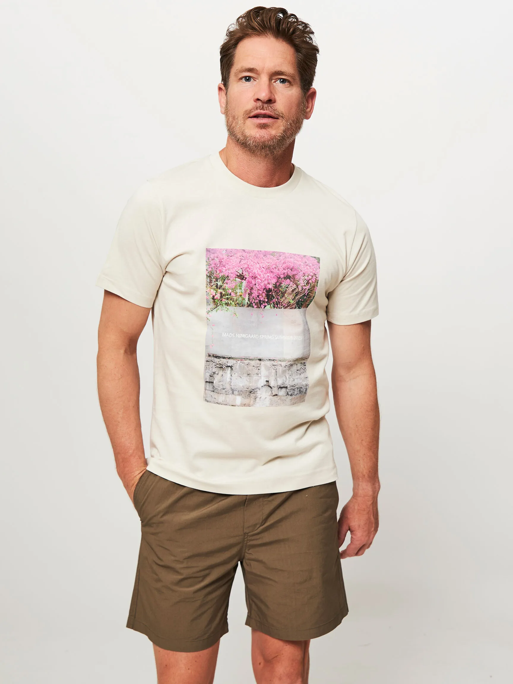 MADS NORGAARD MEN TWIN, ORGANIC COTTON TSHIRT MET PRINT