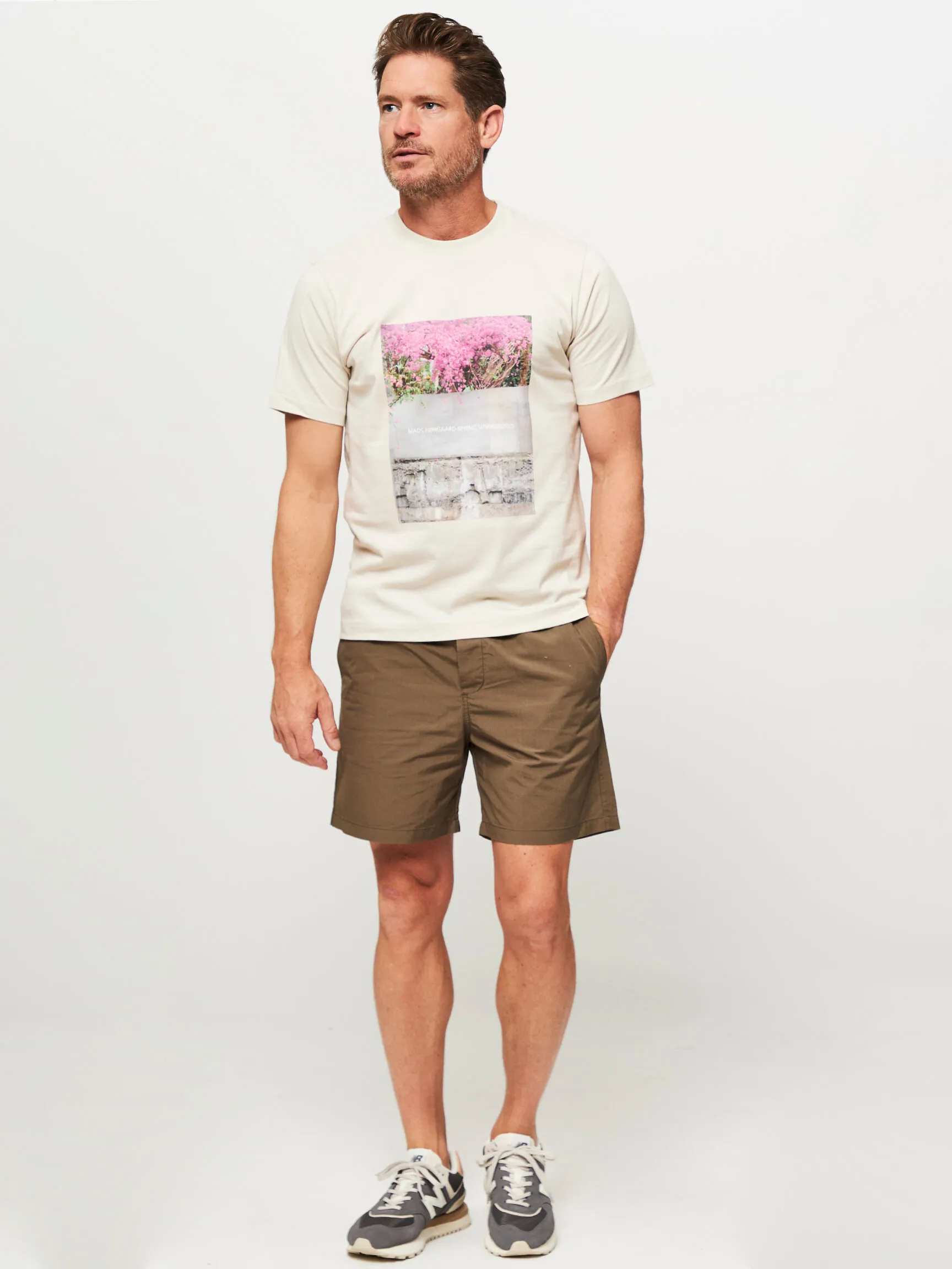 MADS NORGAARD MEN TWIN, ORGANIC COTTON TSHIRT MET PRINT