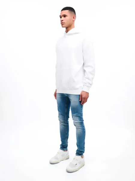 MALELIONS MALELIONS PATCHWORK HOODIE  WHITE