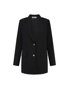 Malelions Malelions Women Oversized Blazer - Black