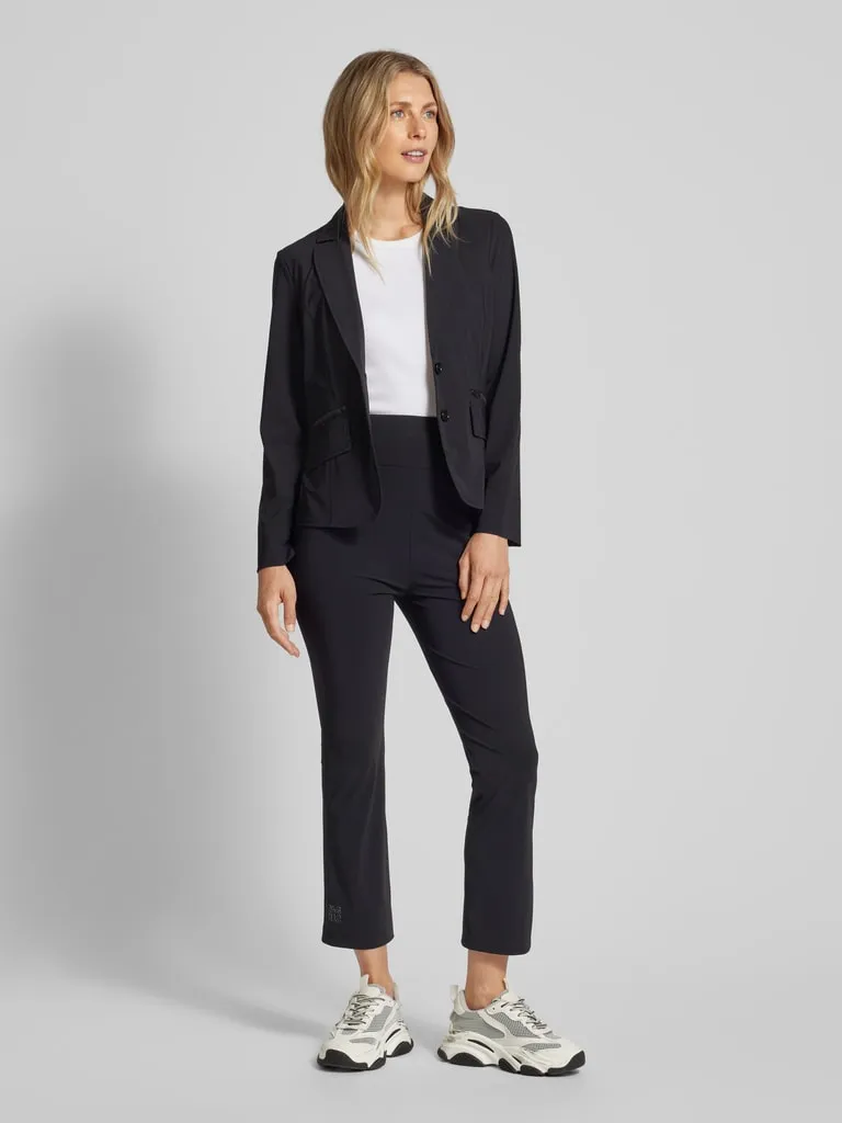 Marc Cain Blazer met ritszakken in zwart