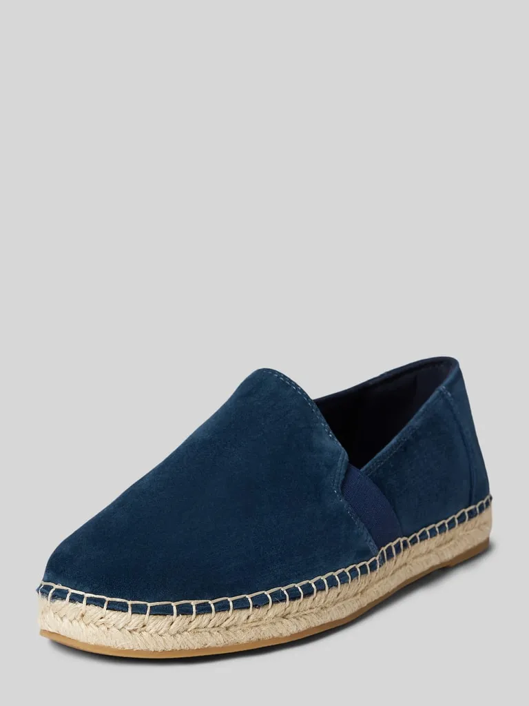 Marc O'Polo Espadrilles met gestructureerde zool, model 'Gem' in marineblauw