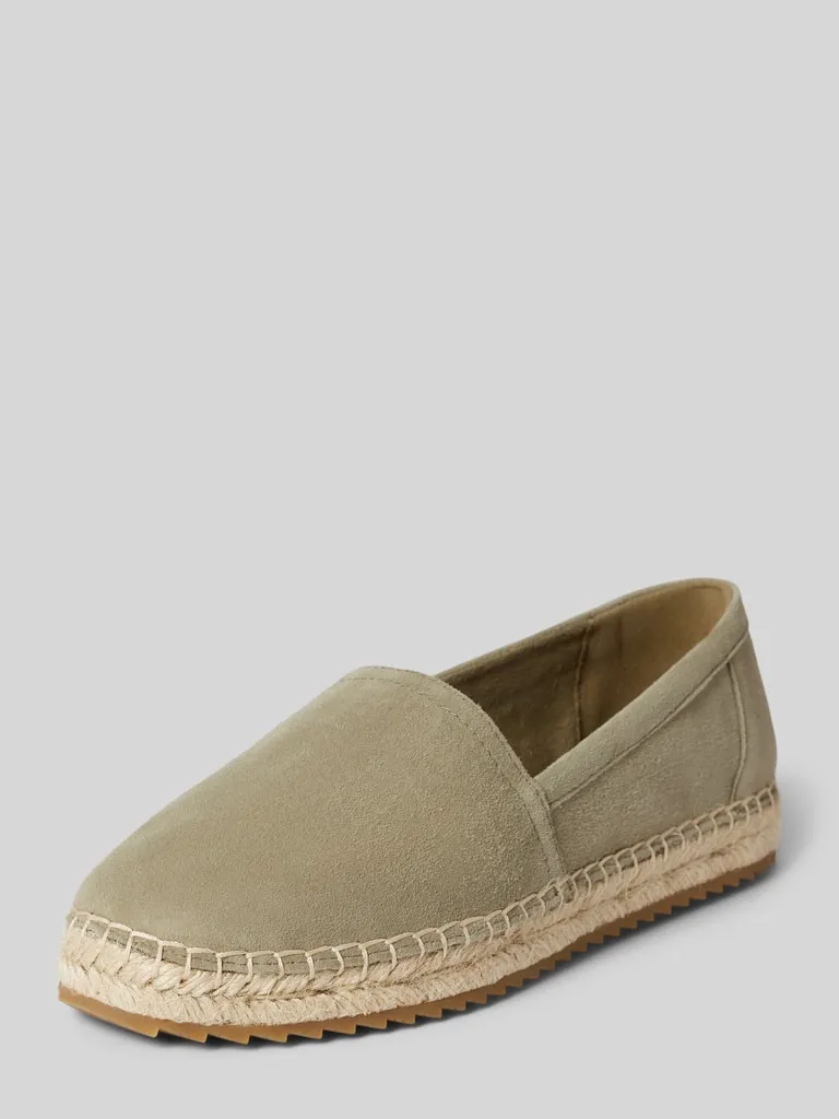 Marc O'Polo Espadrilles met gestructureerde zool, model 'Gem' in olijfgroen