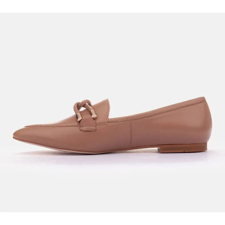 Marco Shoes Verfraaide instappers beige