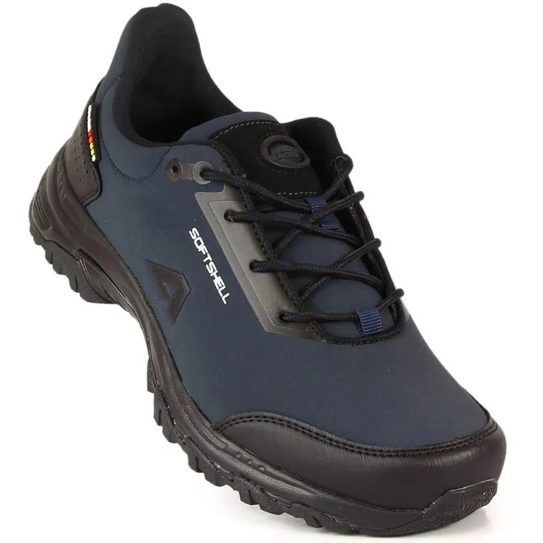 Marineblauwe American Club waterdichte trekkingschoenen voor heren