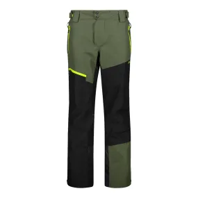 Men Freeride Ski Pants green/black