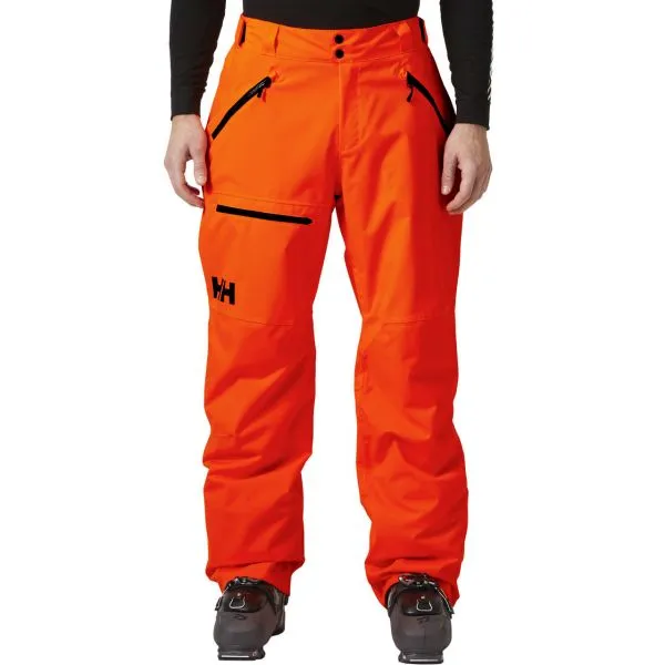 Men Ski Pants SOGN CARGO neon orange