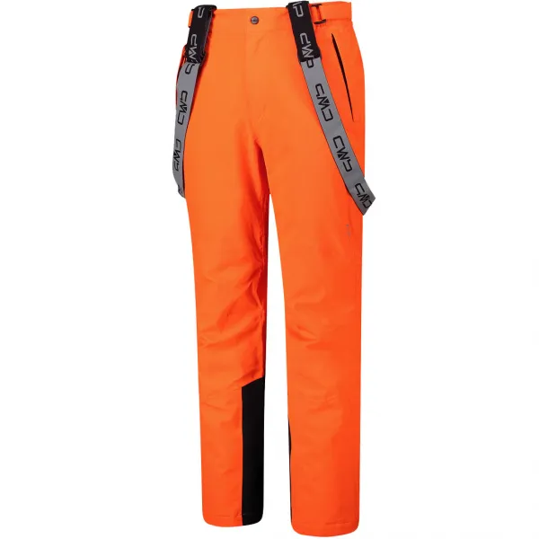 MEN SKI PANTS STRETCHNYLON FLAMINGO FLUO