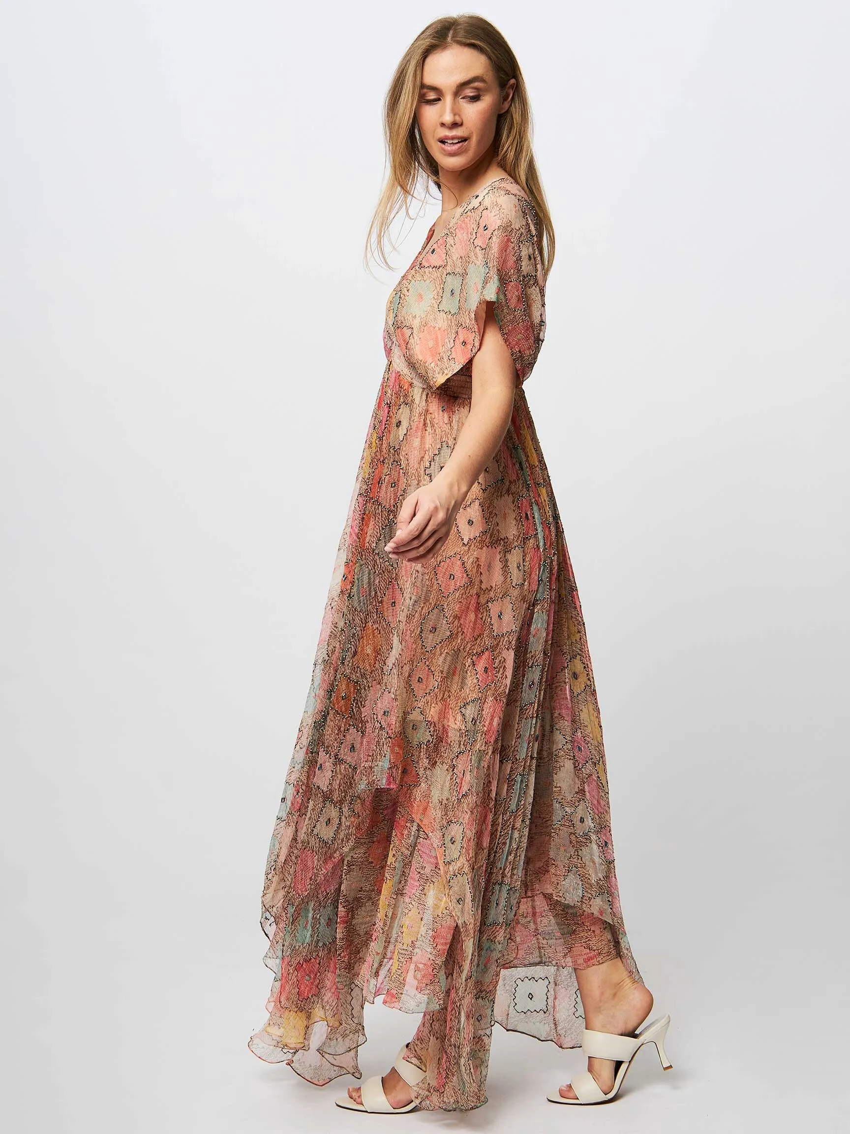 Mes Demoiselles Ormay, viscose dress with print