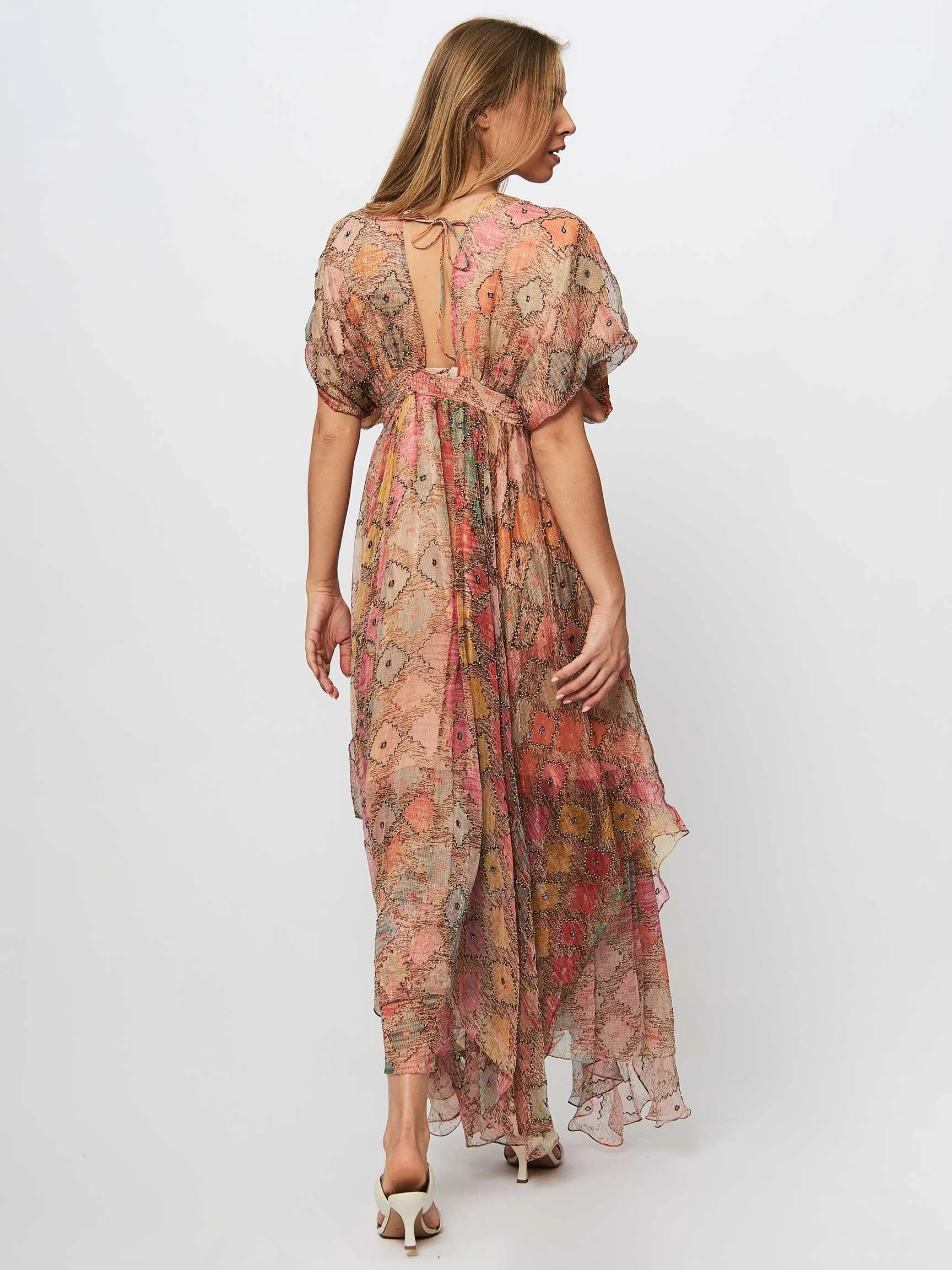 Mes Demoiselles Ormay, viscose dress with print