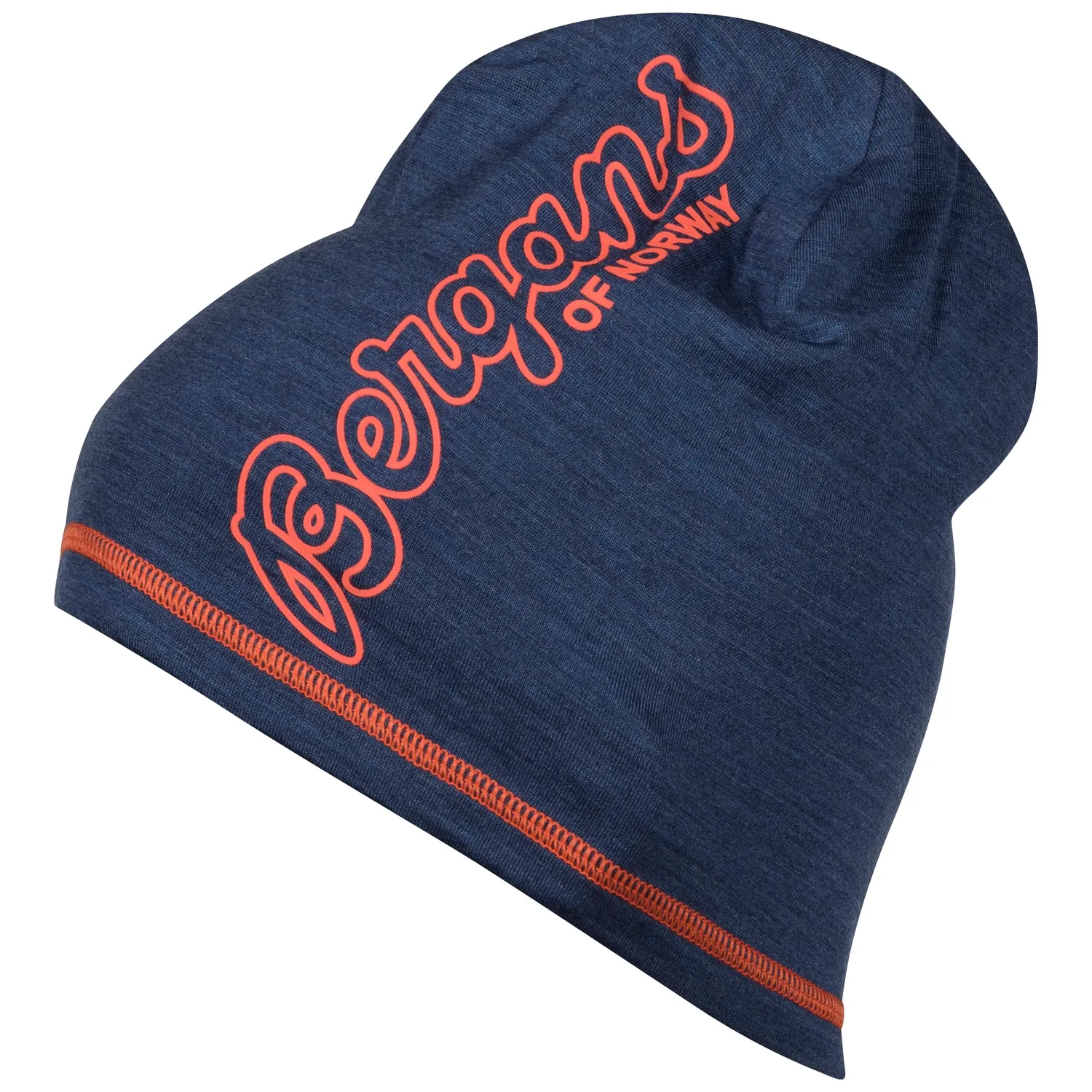 Muts Bergans Bloom Wool Beanie Navy Mel Br Magma