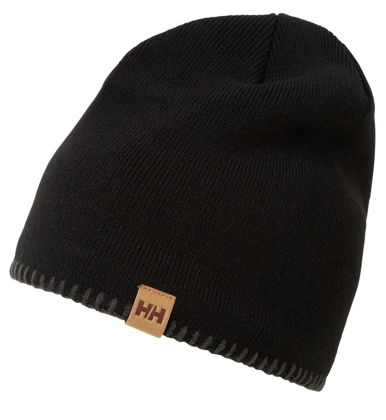 Muts Helly Hansen Unisex Mountain Beanie Fleece Lined Black Grey