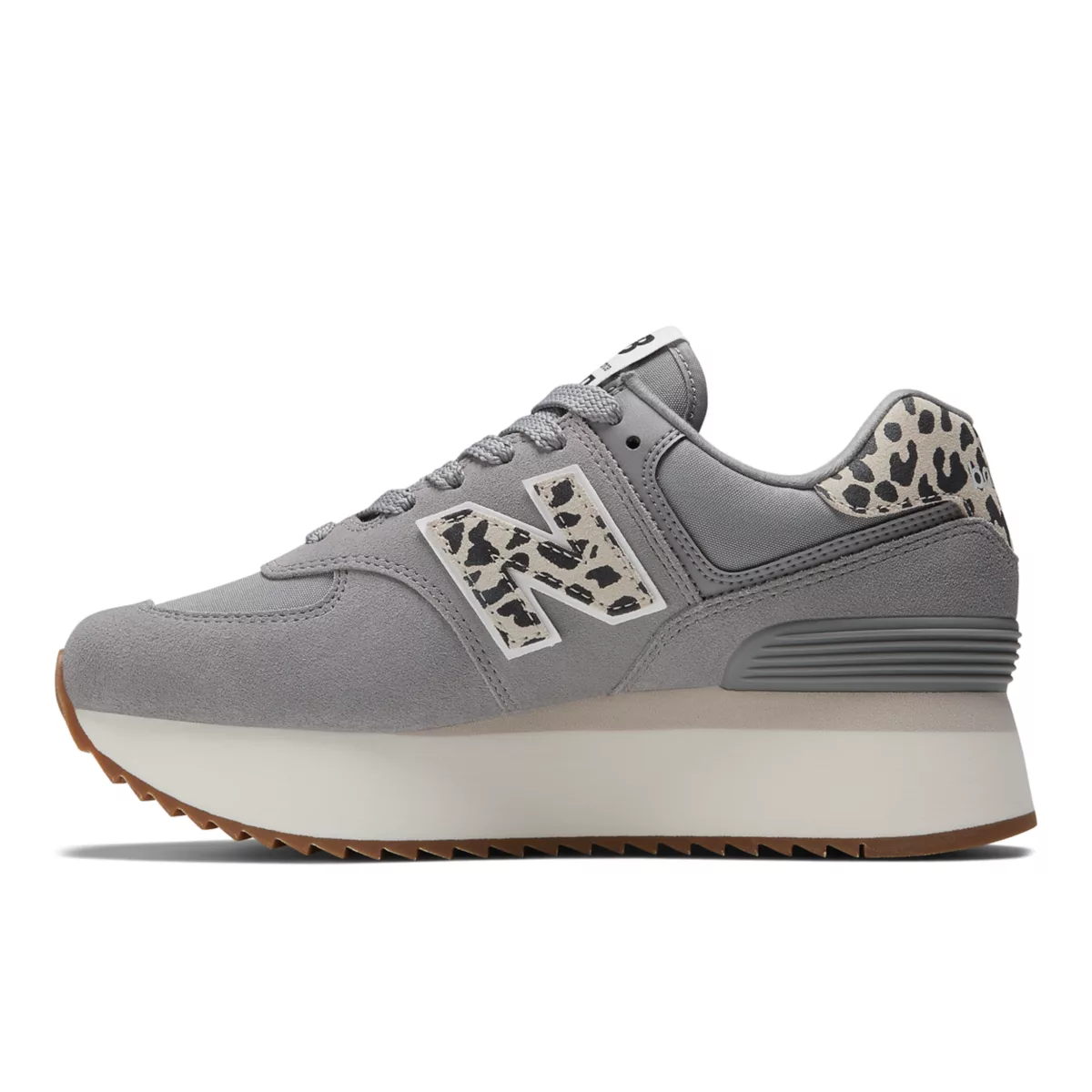 New Balance 574 Plus Shadow Grey Leopard Print (WL574ZDB)