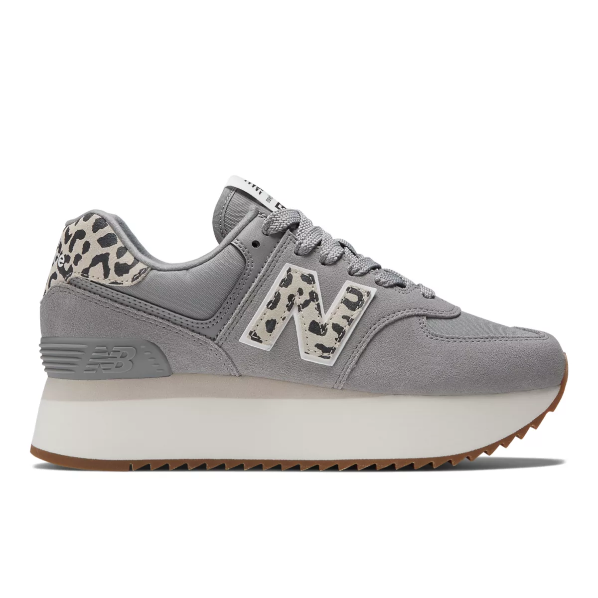 New Balance 574 Plus Shadow Grey Leopard Print (WL574ZDB)