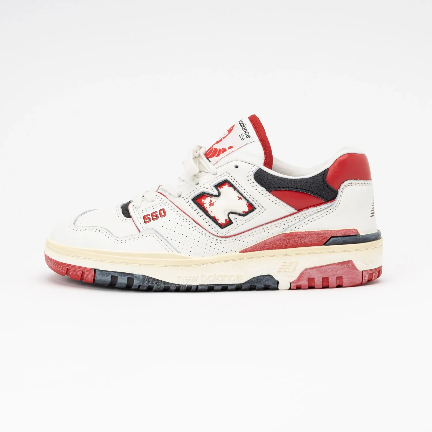 New Balance BB550VGA Sea Salt Team Red Black