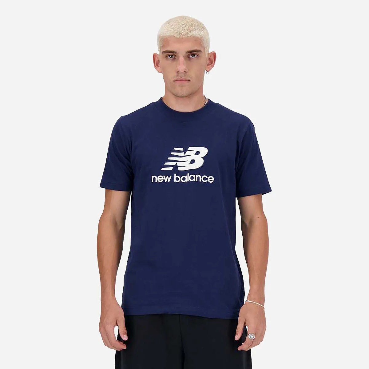 NEW BALANCE STACKED LOGO TSHIRT HEREN