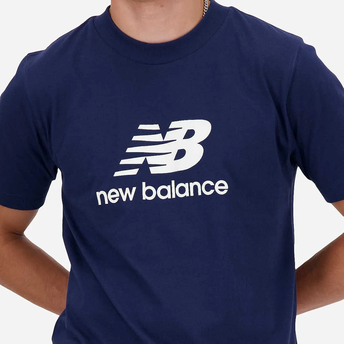 NEW BALANCE STACKED LOGO TSHIRT HEREN