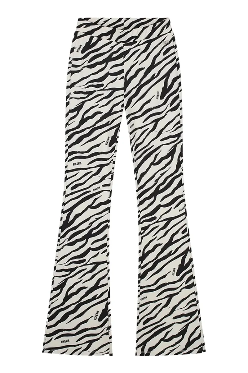 Nik & Nik Zebra Flared Pants