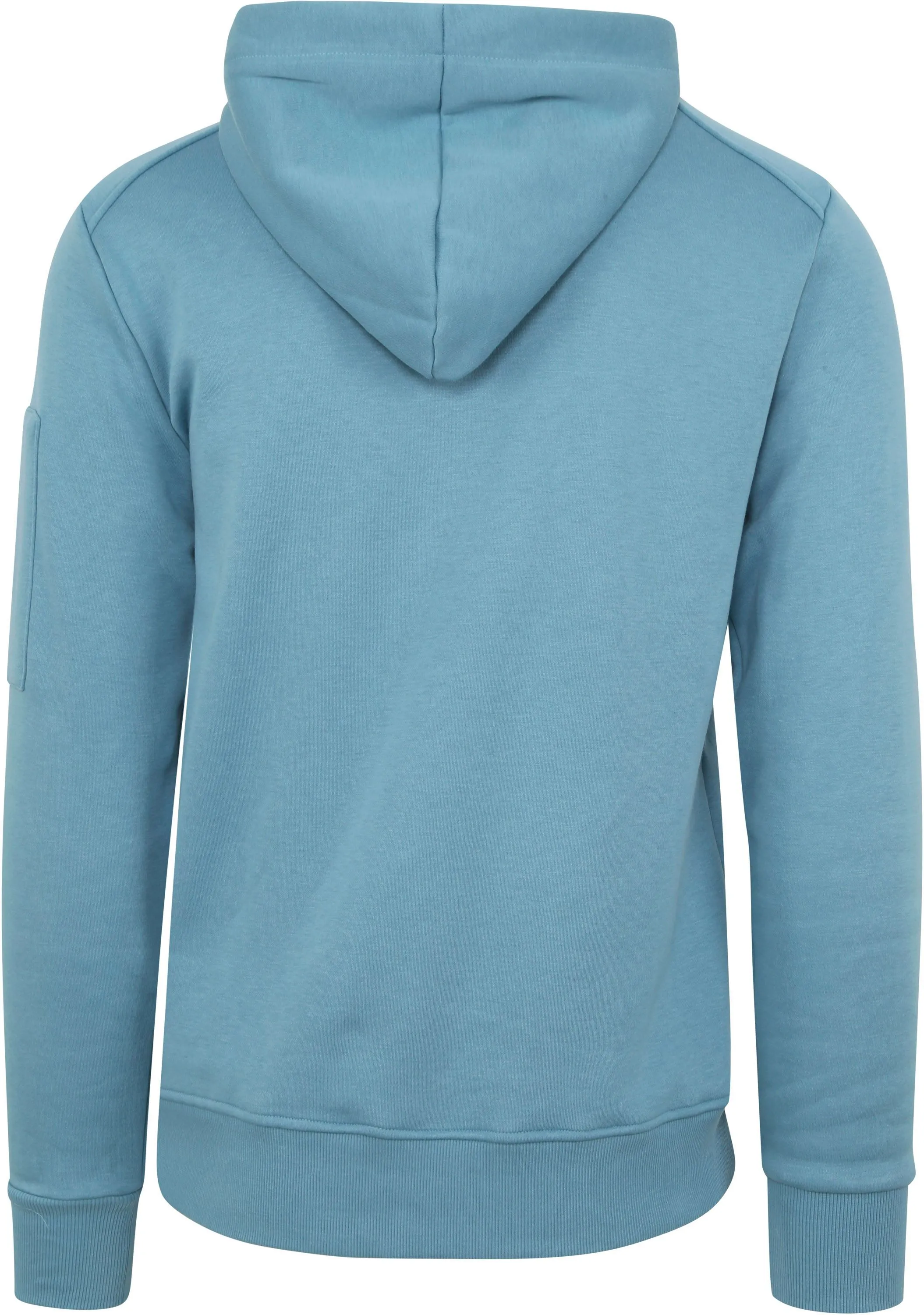 No Excess  Half Zip Hoodie Blauw