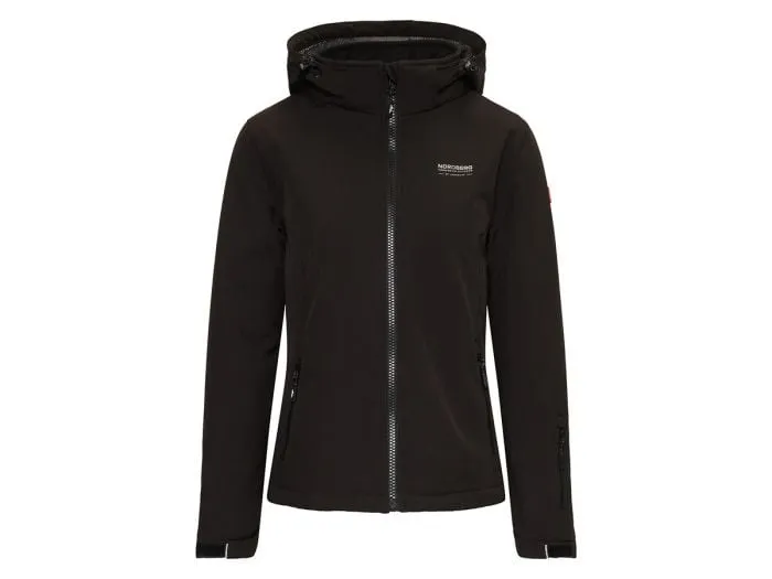 Nordberg Shirley Black dames softshell jas