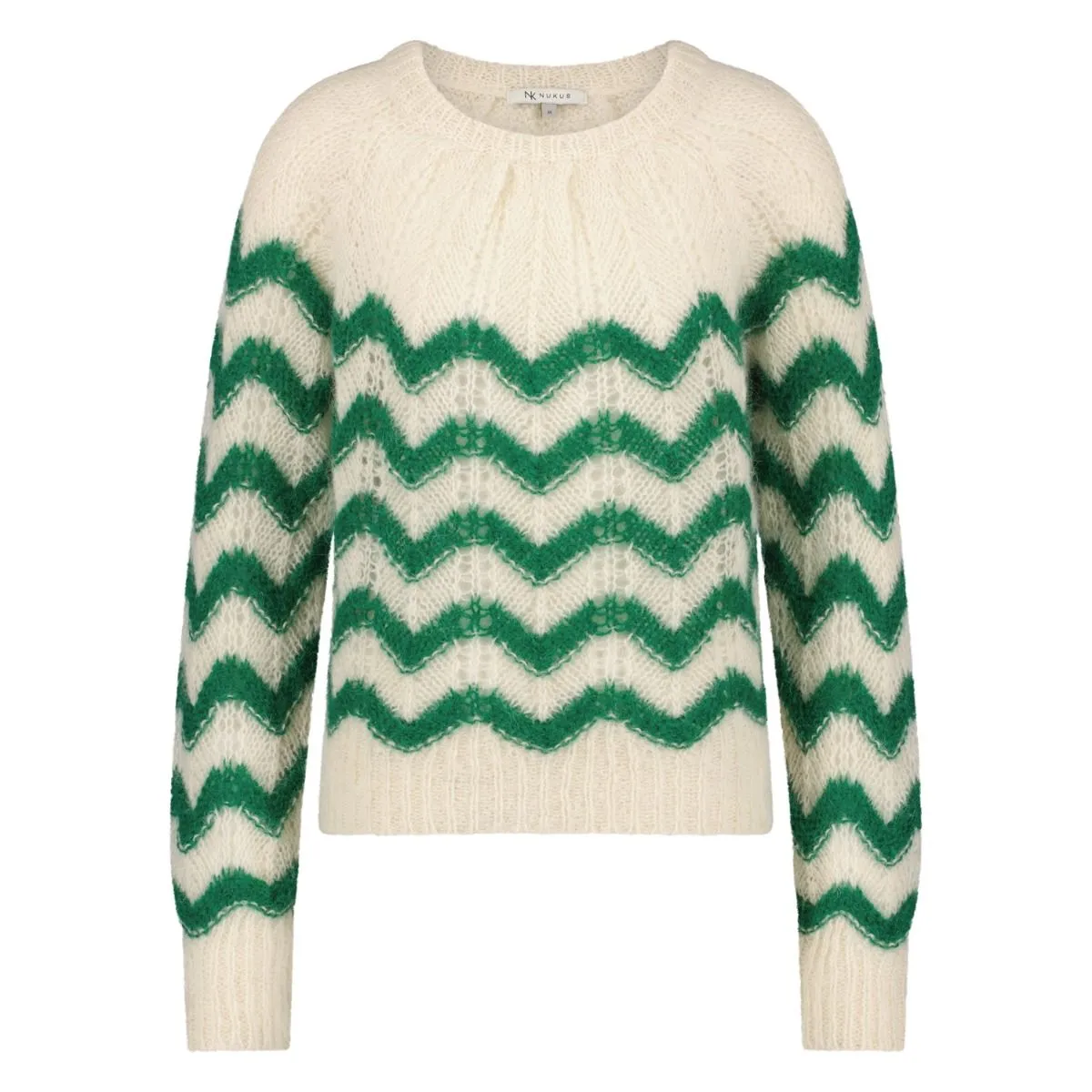 NUKUSFW2267 BORIS PULLOVER EMERALD