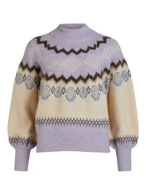 Object23039142 Objnoella Gebreide Pullover - Languid Lavender