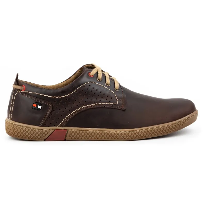 Olivier Casual herenschoenen 302GT bruin