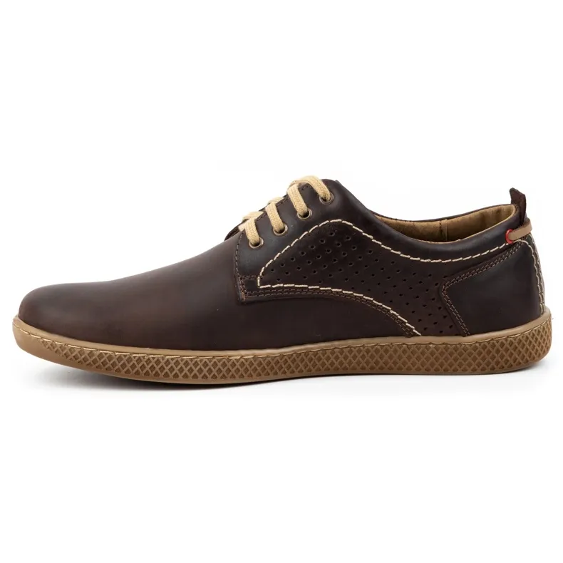 Olivier Casual herenschoenen 302GT bruin