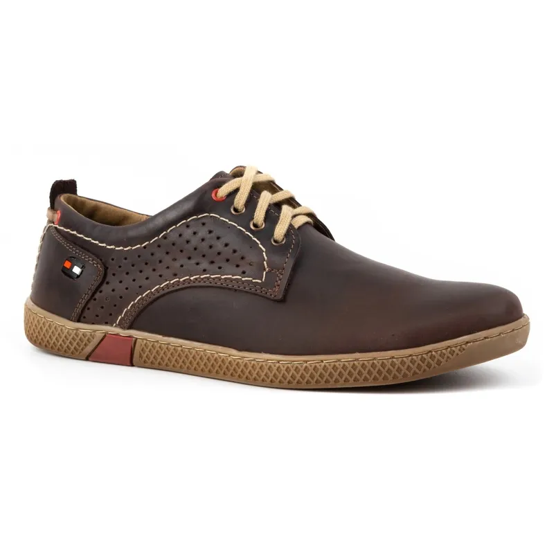 Olivier Casual herenschoenen 302GT bruin