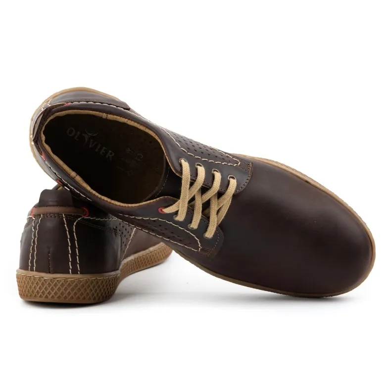 Olivier Casual herenschoenen 302GT bruin