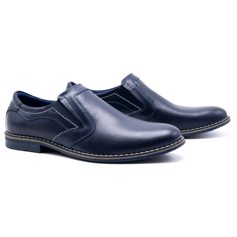 Olivier Elegante herenschoenen 283LU marineblauw