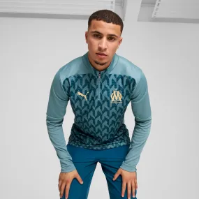 Olympique de Marseille Pre-match Quarter-Zip Top Men