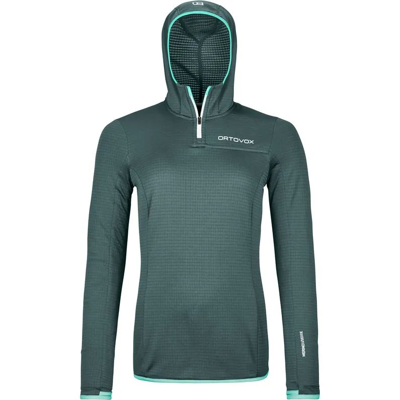 Ortovox Dames Fleece Light Grid ZN Hoodie