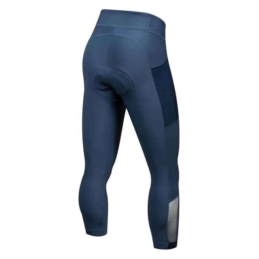 Pearl Izumi Sugar Crop Fietsbroek Lang Met Zeem en Zonder Bretels Donkerblauw Dame