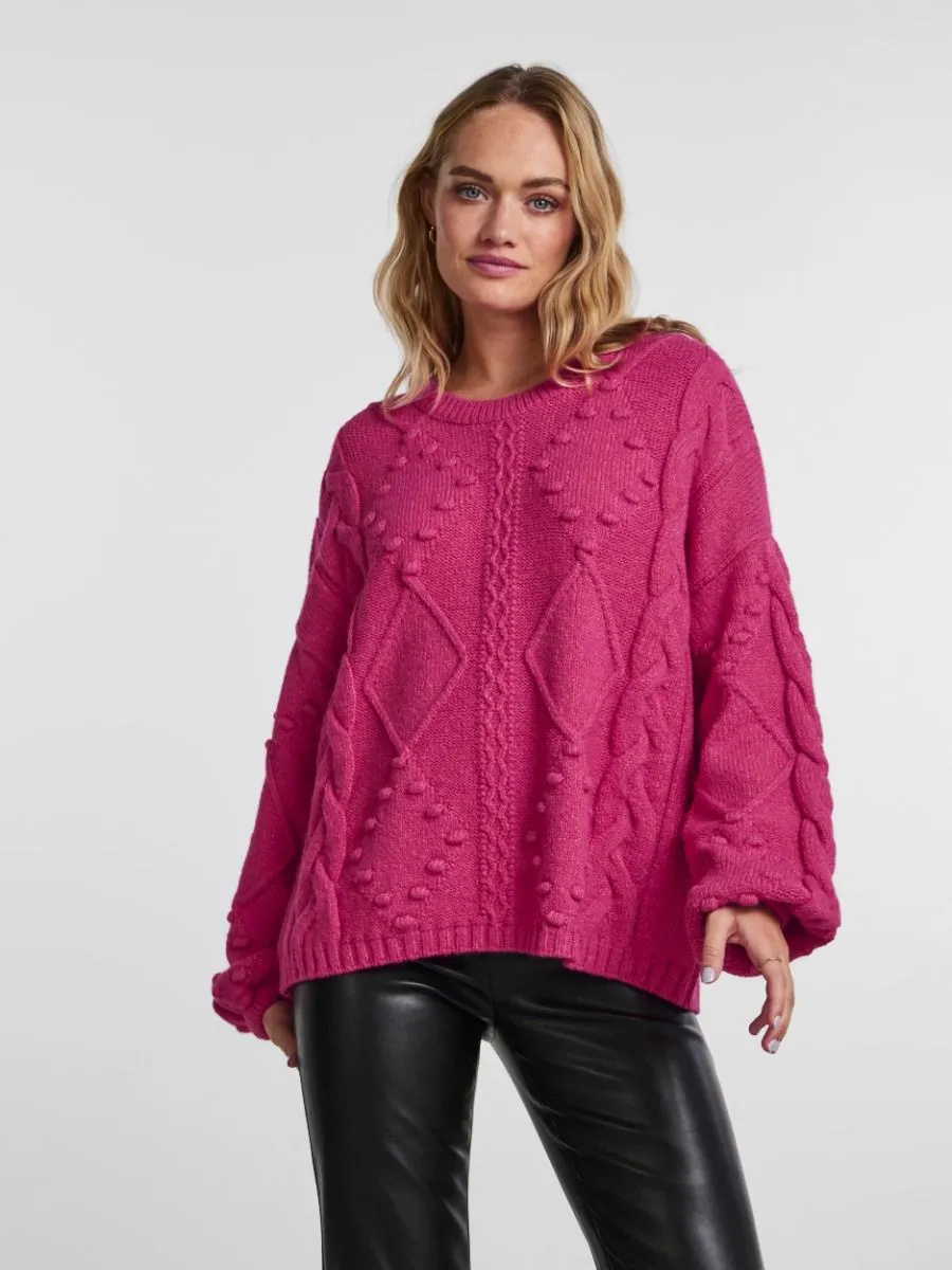 PIECES17126104 PCDONSI PULLOVER  BEETROOT PURPLE