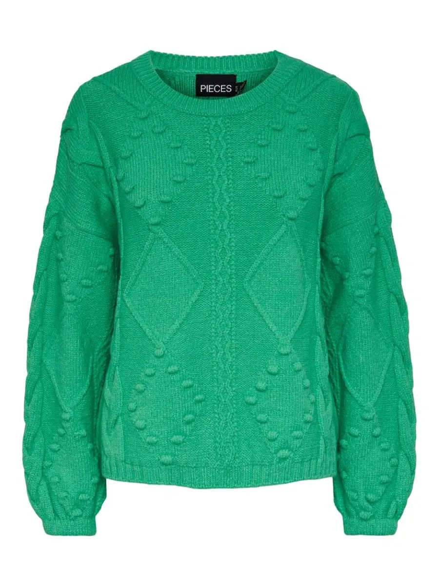 PIECES17126104 PCDONSI PULLOVER  IRISH GREEN