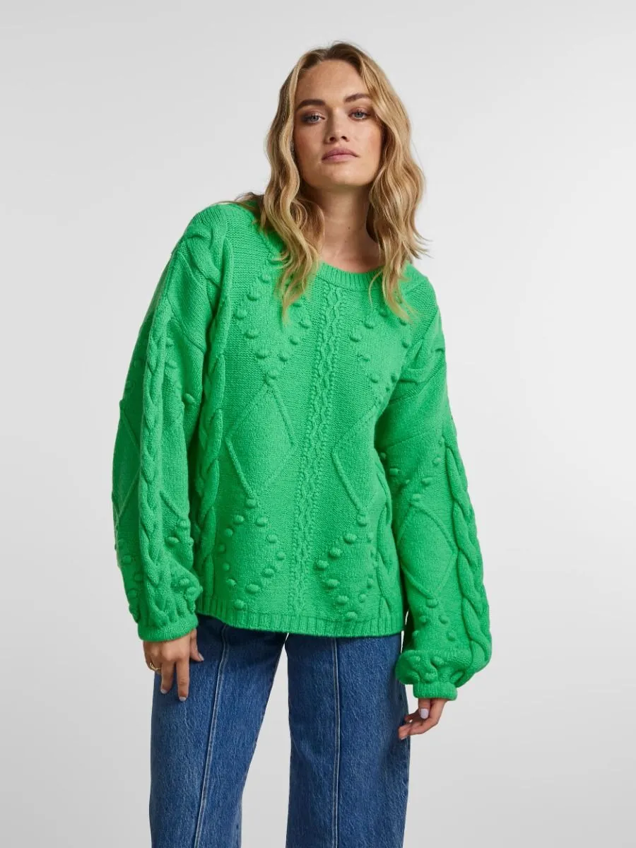 PIECES17126104 PCDONSI PULLOVER  IRISH GREEN