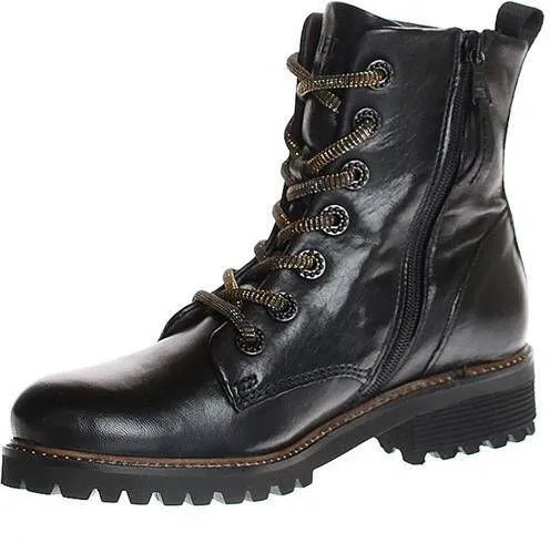 Piedi Nudi Zwarte Veterboots