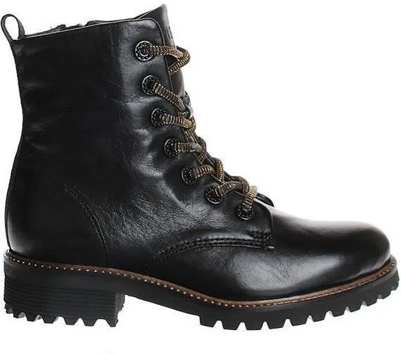 Piedi Nudi Zwarte Veterboots