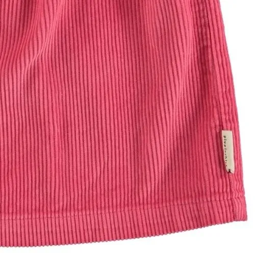 Piupiuchick short dress w/ straps pink corduroy | jurk