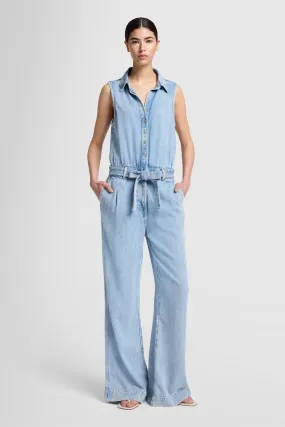   PLEATED SLEEVELESS JUMPSUIT ABYSS 