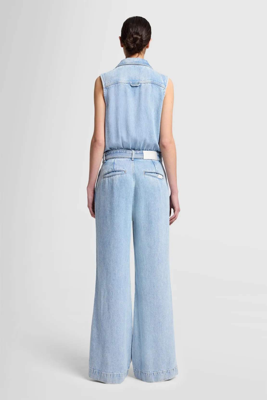   PLEATED SLEEVELESS JUMPSUIT ABYSS 