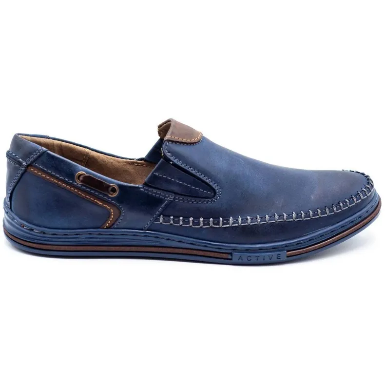 Polbut Herenschoenen loafers 09 marineblauw